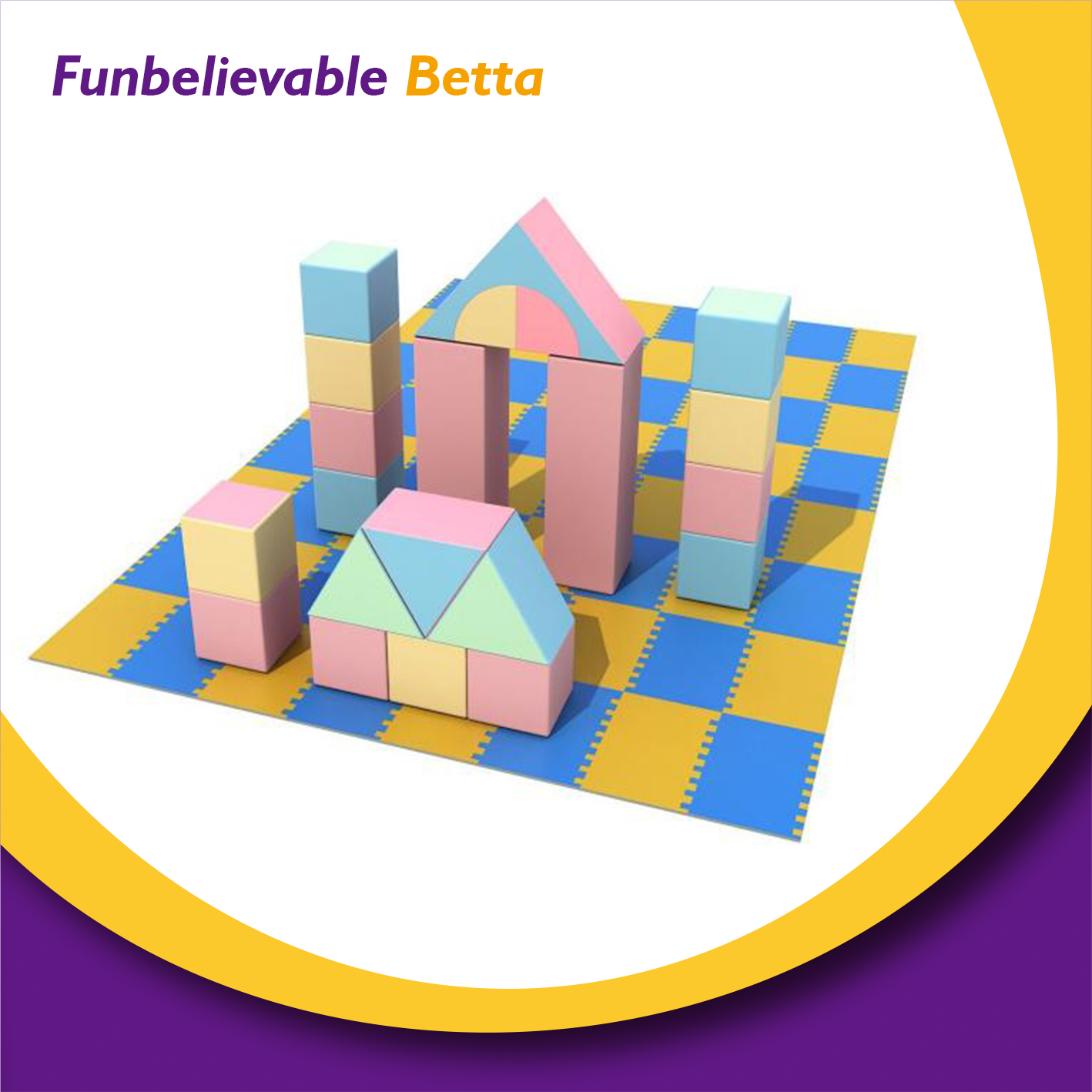 Bettaplay Lovely Pink softplay equipment package equipment for party hire