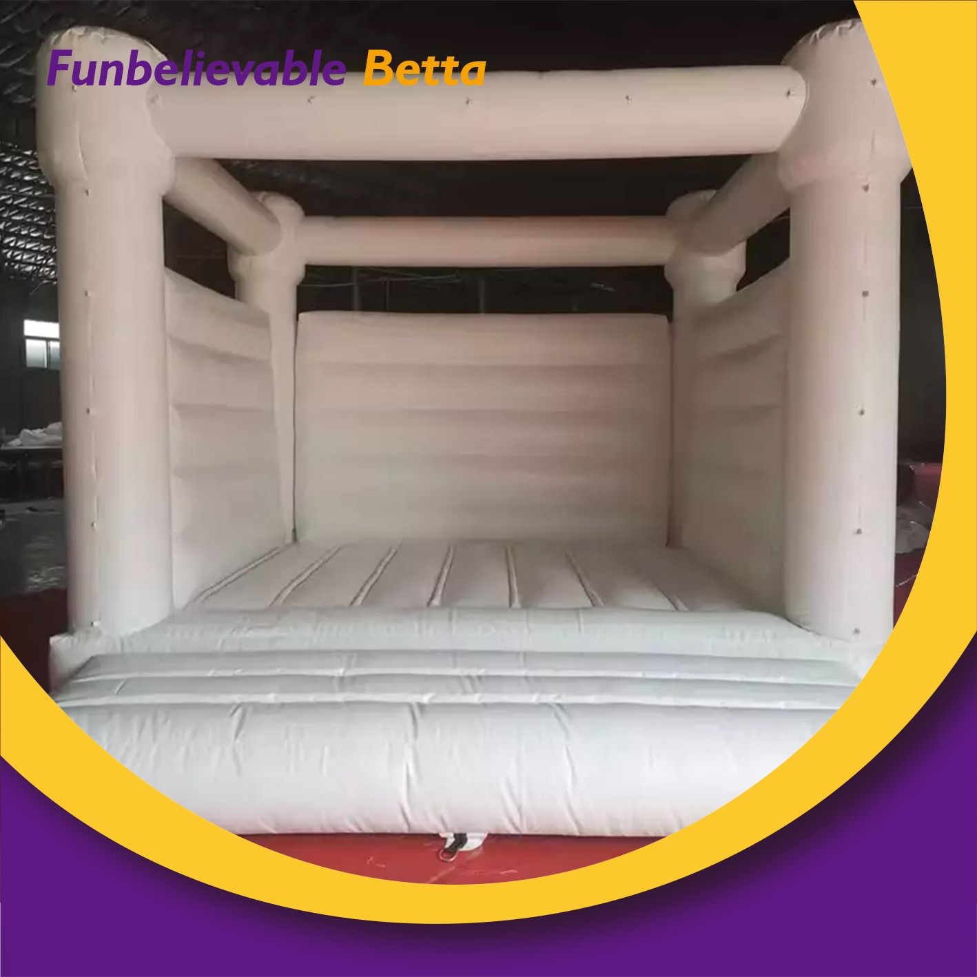 Bettaplay New Outdoor Wedding Rental White Bouncer Inflatable Jumping Castle