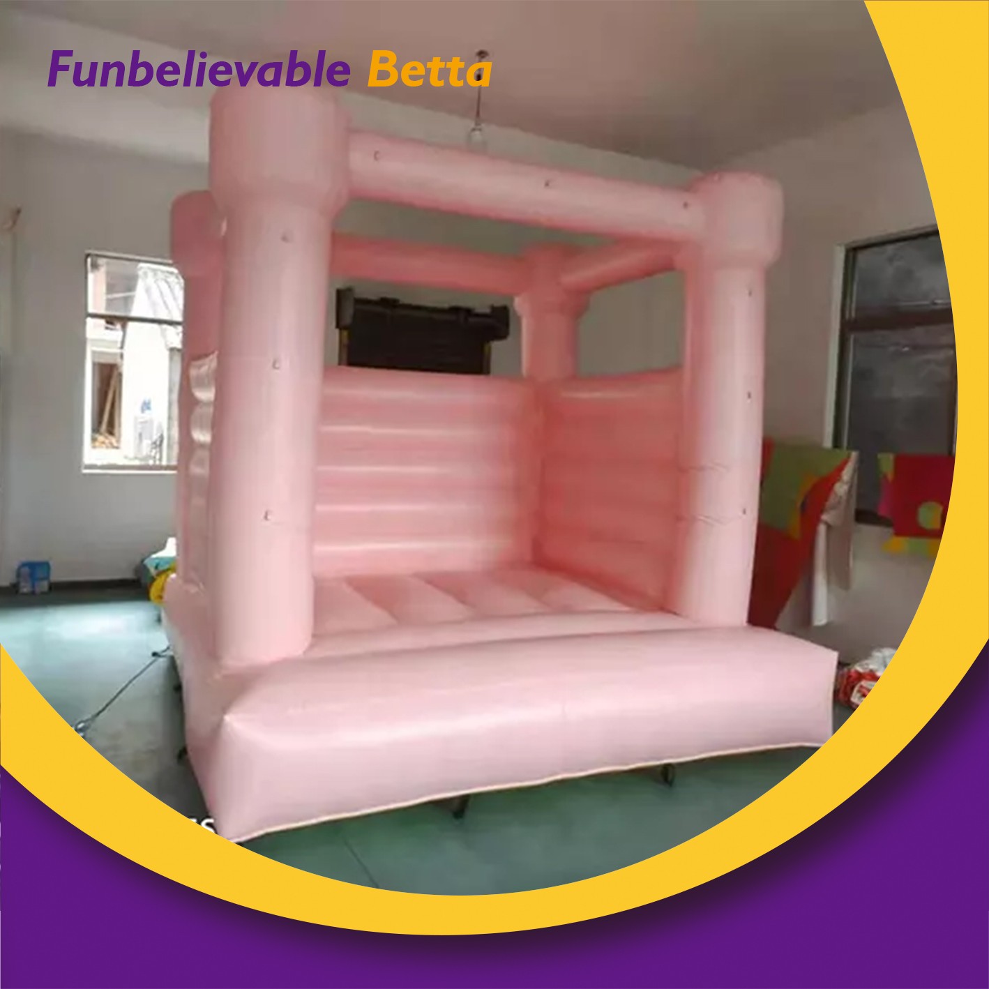 Bettaplay New Outdoor Wedding Rental White Bouncer Inflatable Jumping Castle