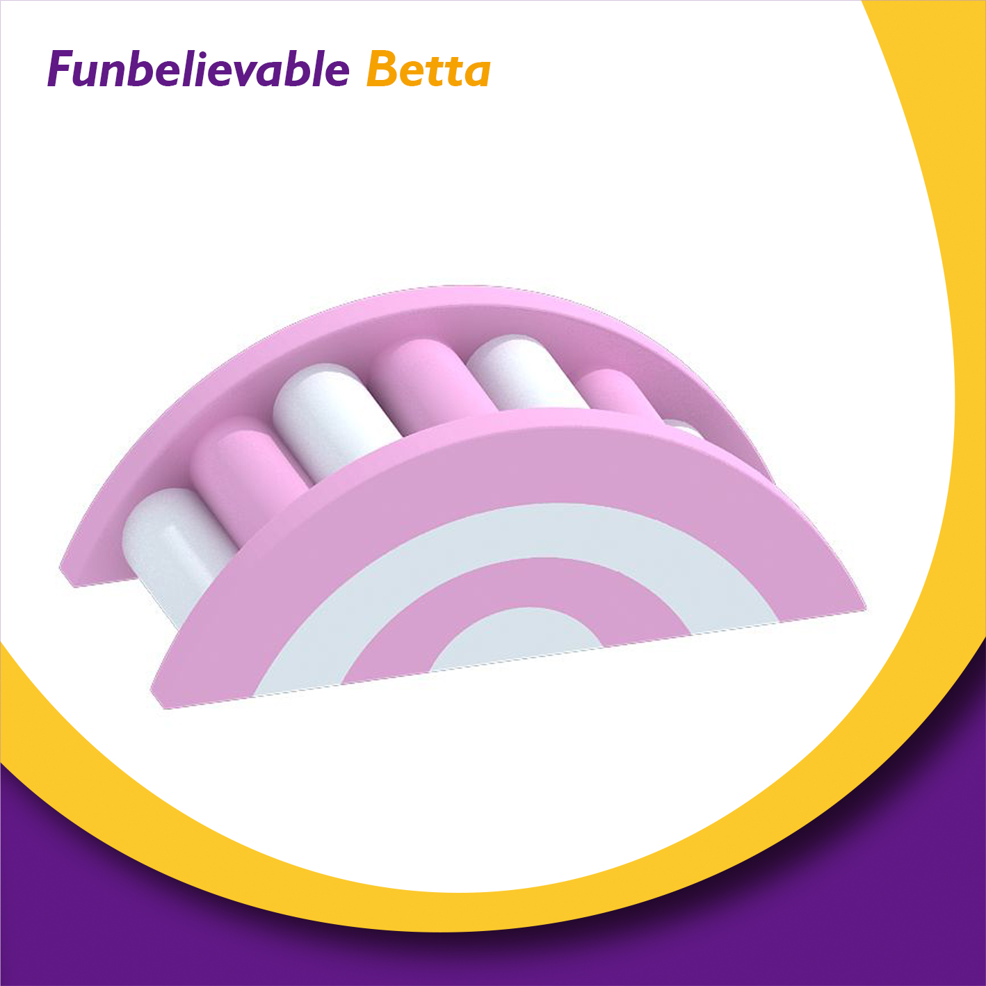 Bettaplay soft play smaller rainbow arch bridge for toddler manufacturer in China
