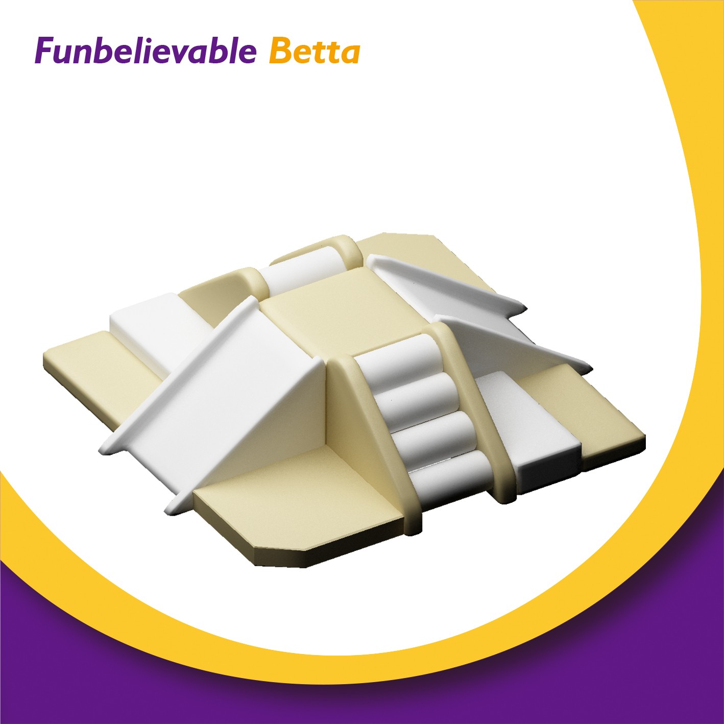 Bettaplay Kids Yellow And White Lovely Beige Style Soft Play