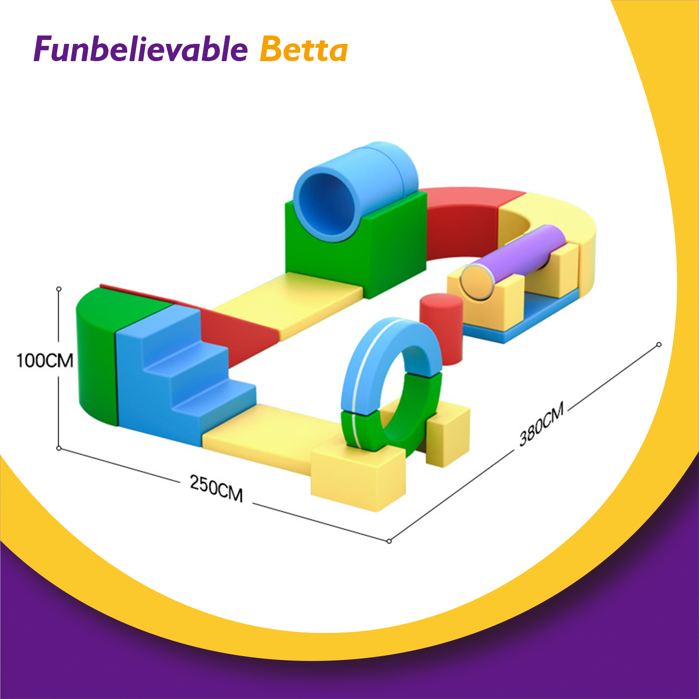 Bettaplay Foam Climbing Blocks kids Soft Play Equipment Module Block Set for school
