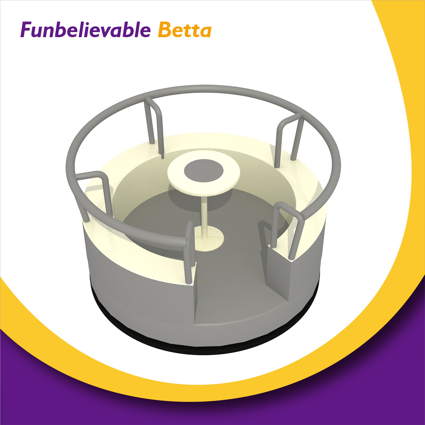 Bettaplay soft play animal carrousel soft play spinning seat for kids