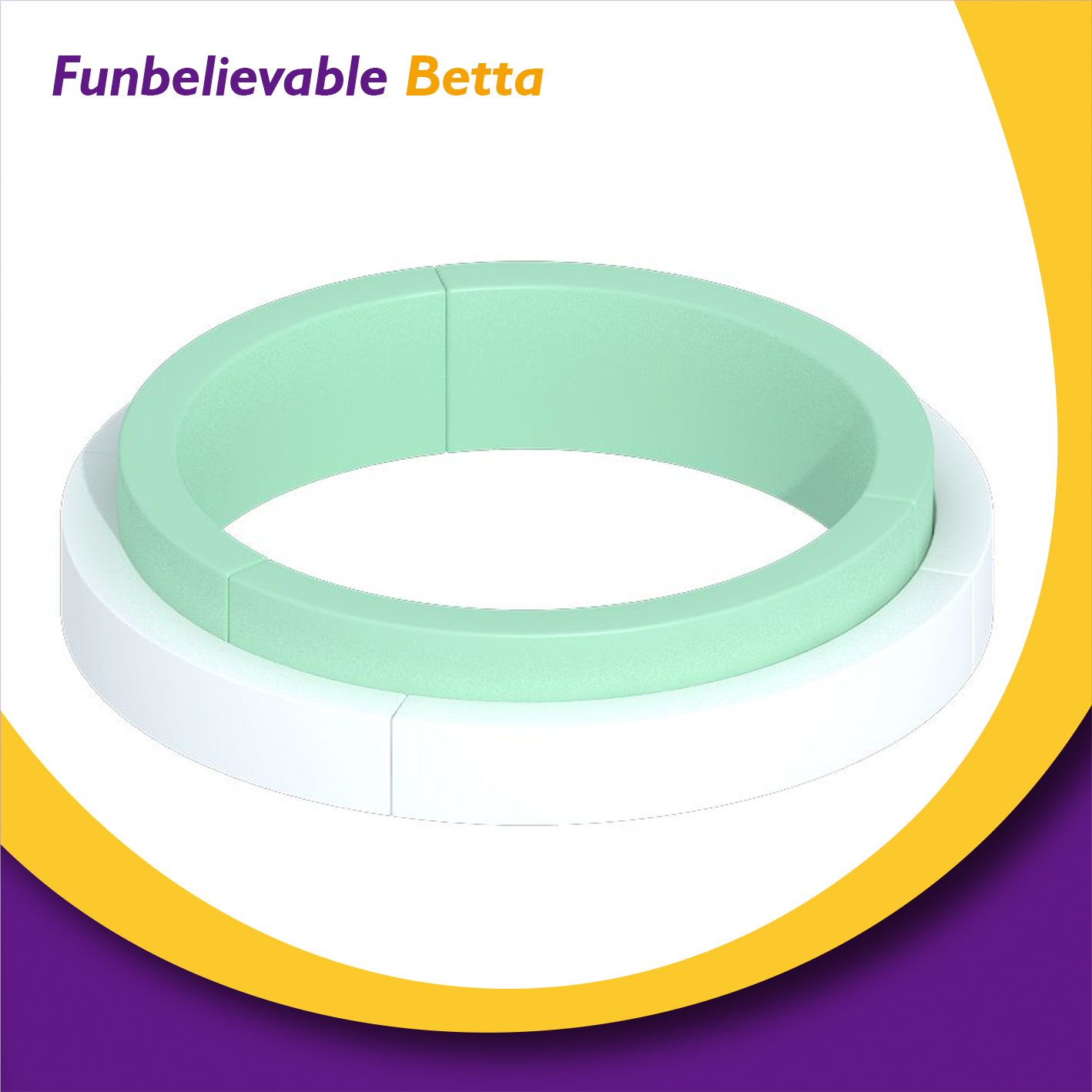 Bettaplay party rental soft play birthday party double circle round ball pit