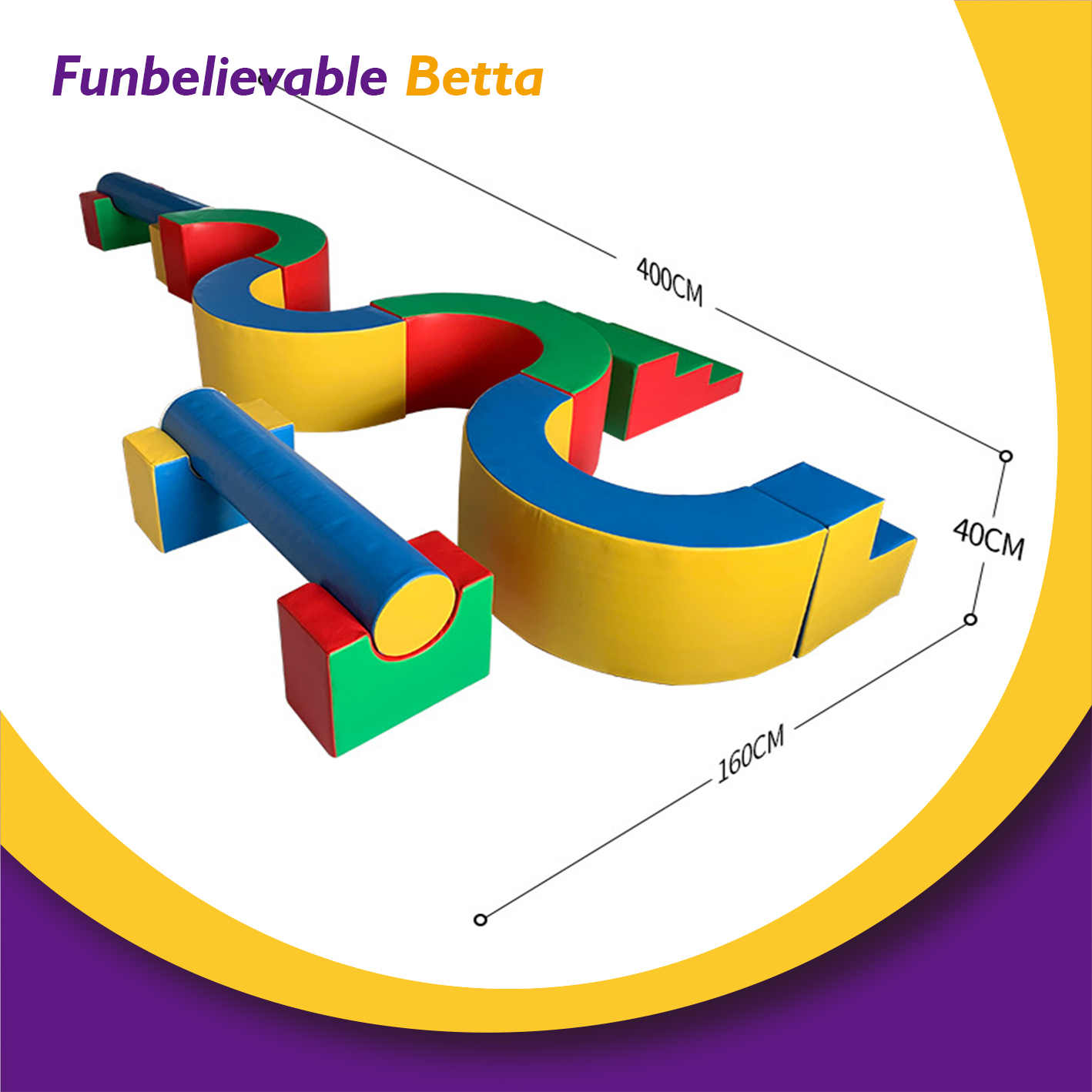 Bettaplay Foam Climbing Blocks kids Soft Play Equipment Module Block Set for school
