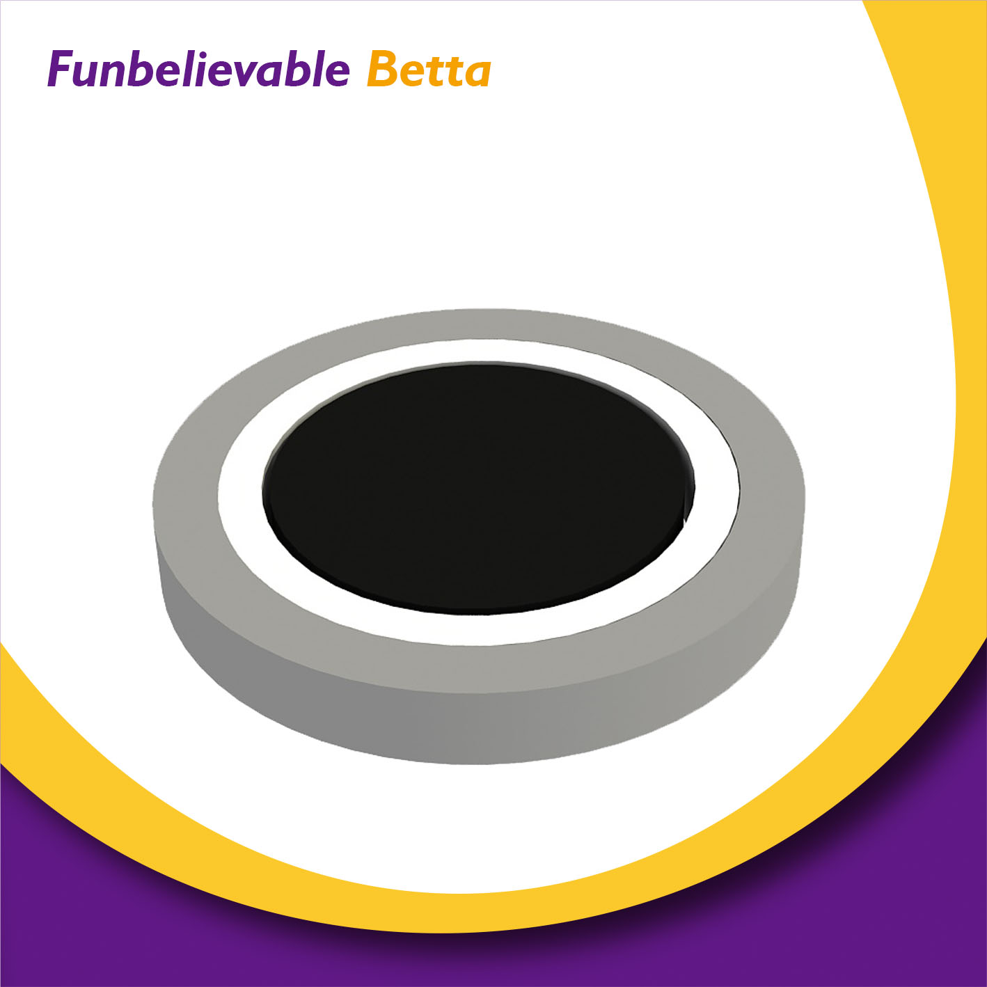Bettaplay soft play small round trampoline soft play party rental kids jumping