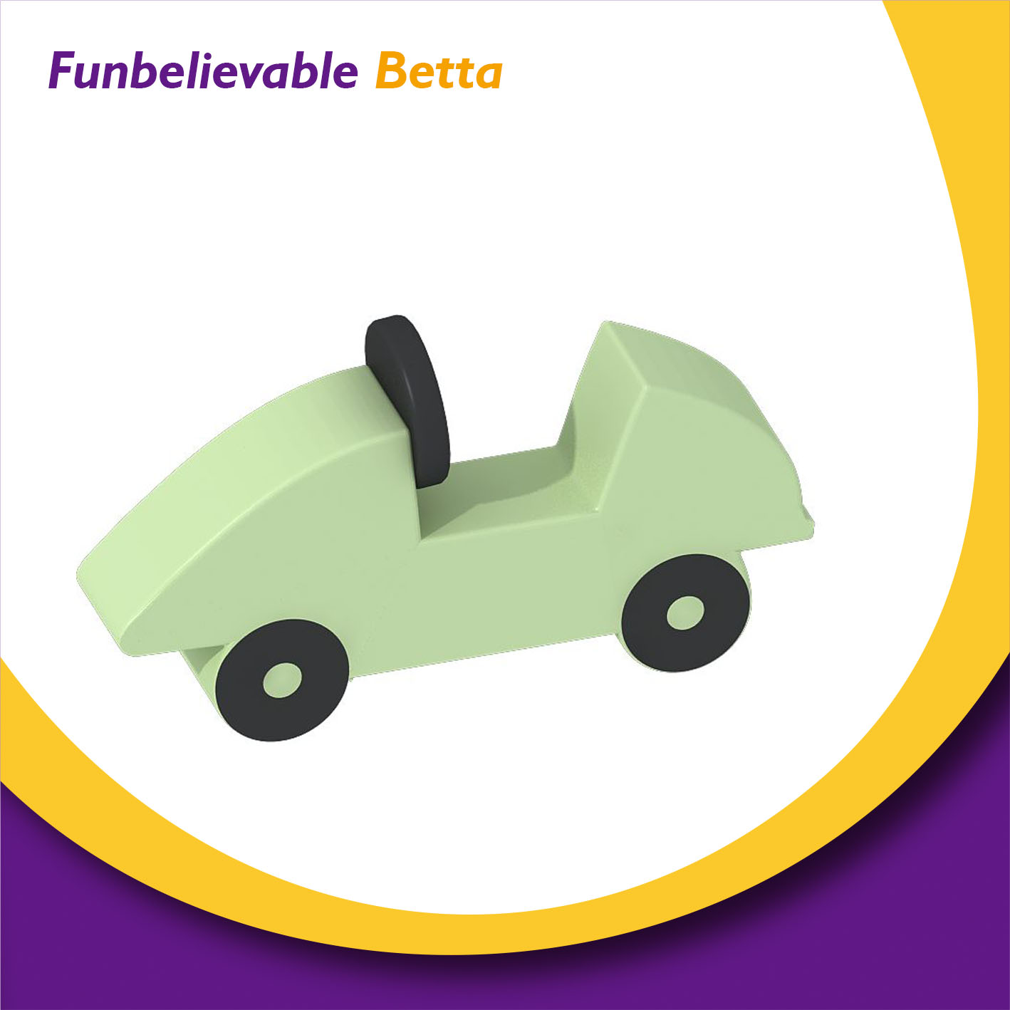 Bettaplay soft play supplier in China soft play game item foam car for kids