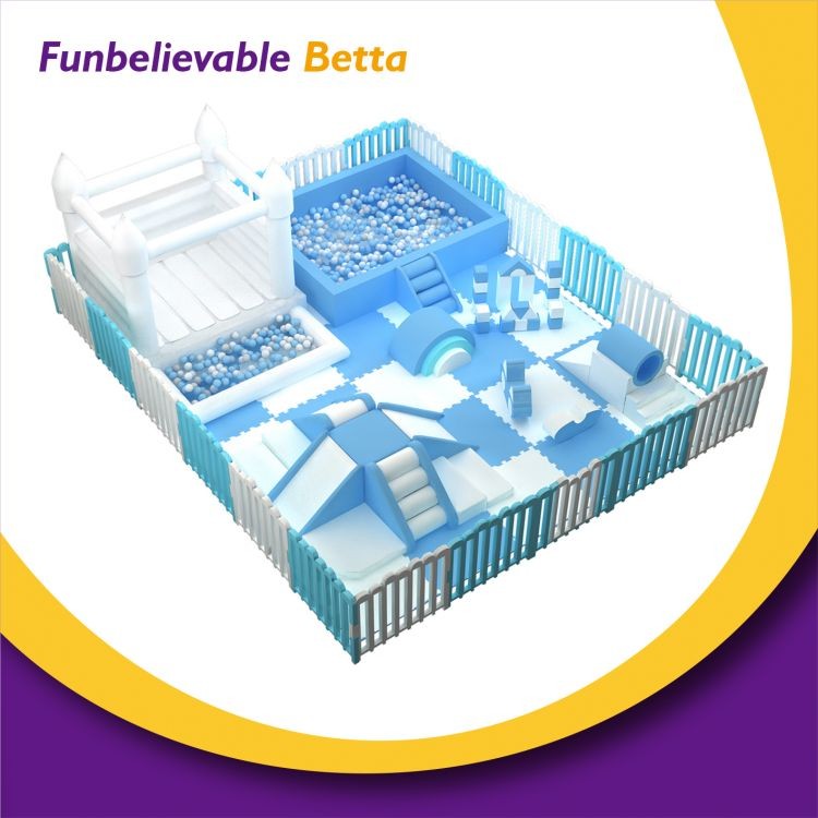 Bettaplay Blue Inflatable Castle Cool Indoor Kids Soft Play Package